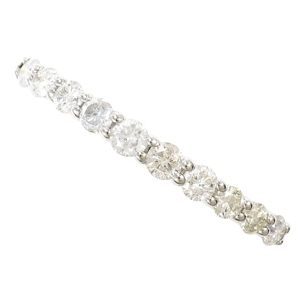 VINTAGE 14k Silver Diamond Ring